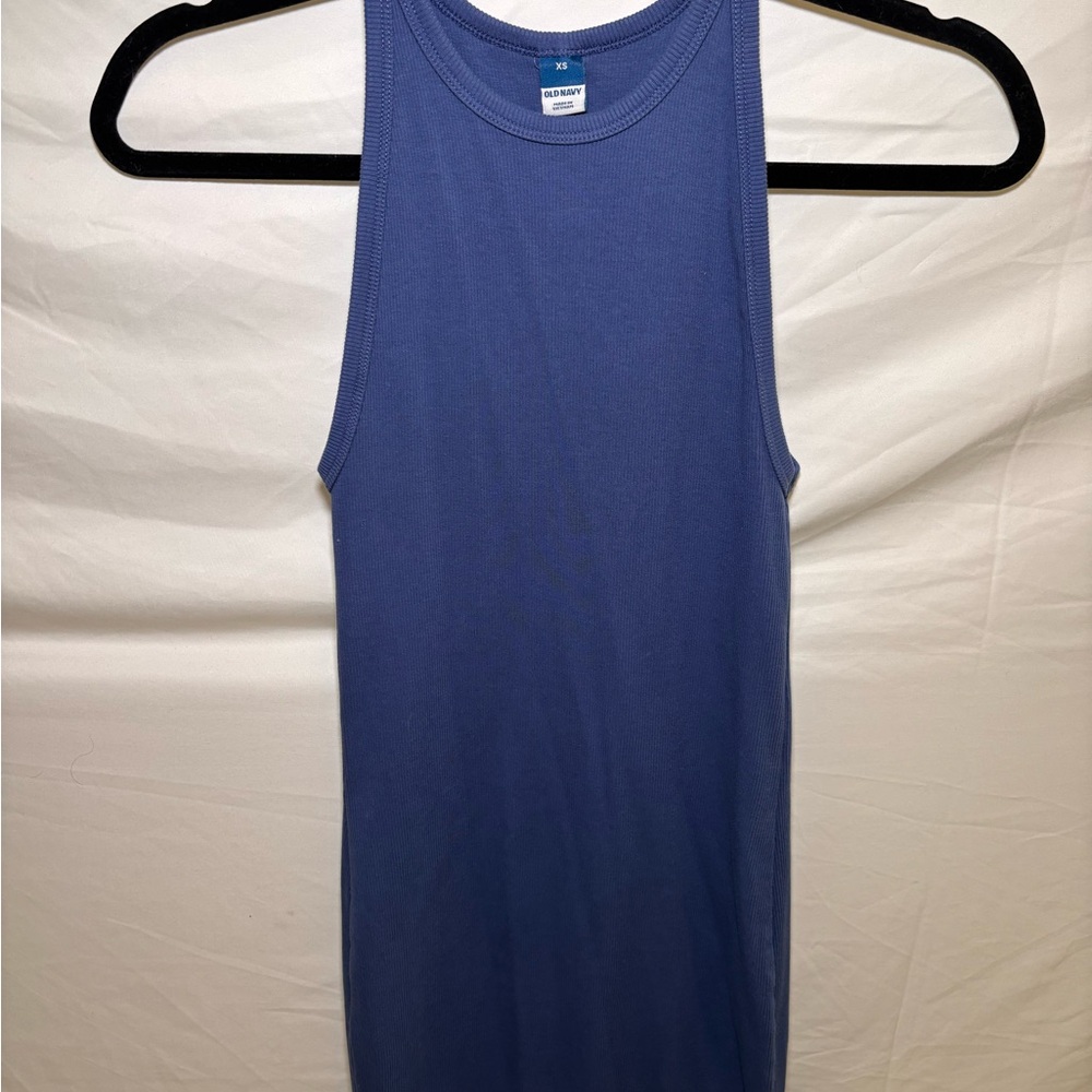 Old Navy Light Blue Ribbed Tank dress